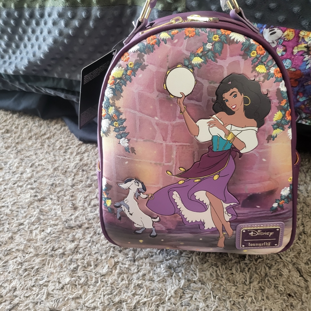 Loungefly Disney Esmeralda Purple Backpack